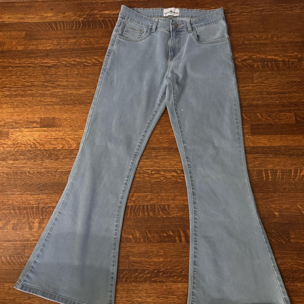 Women's Flared Blue Jeans